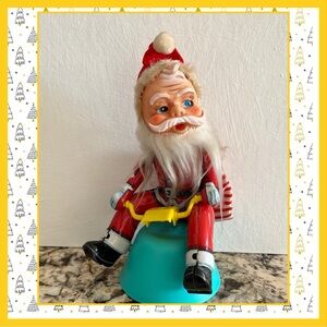 Modern‎ Toys Japan Santa Claus for PARTS Vintage Japanese Tin Litho incomplete